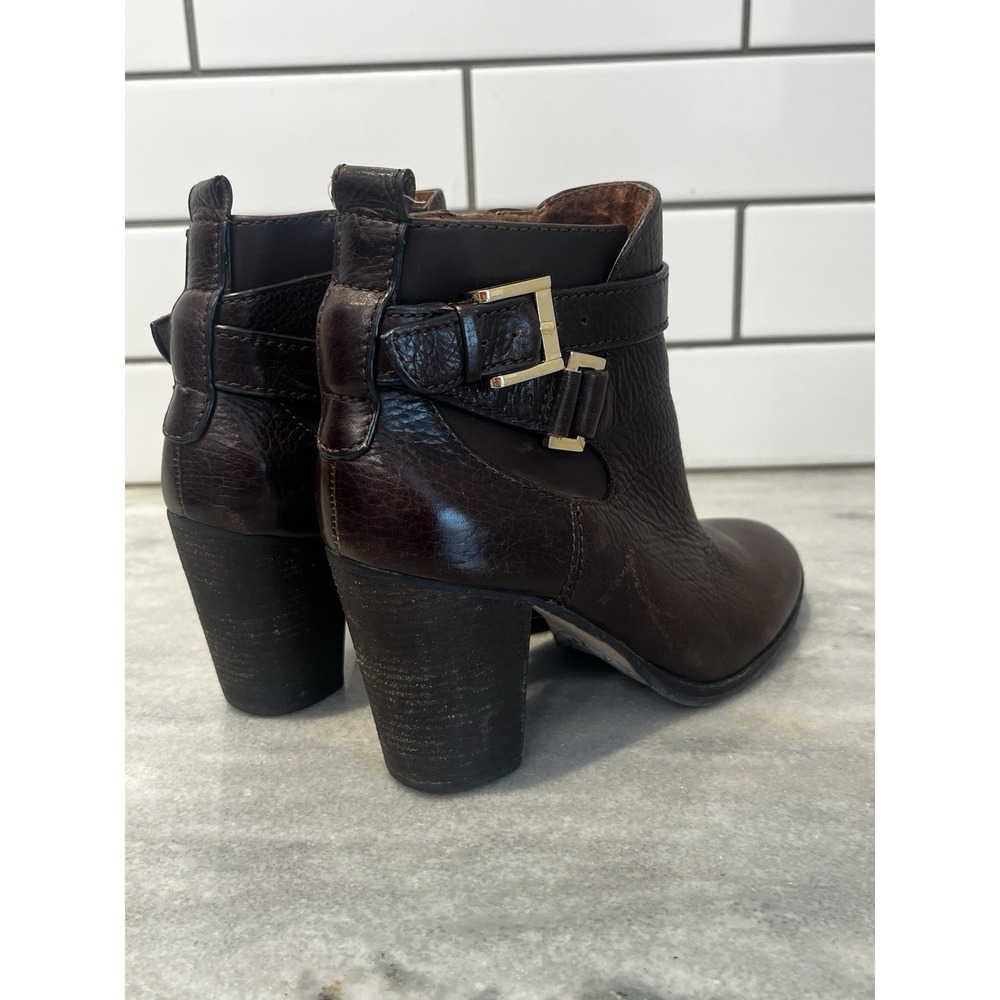 Louise Et Cie Lo-Vianne Brown‎ Leather Buckle Ankle Boots Booties Size 5 - Picture 4 of 12